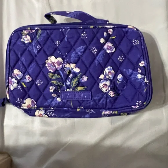Vera Bradley Purple Floral Makeup Bag - Picture 3 of 3